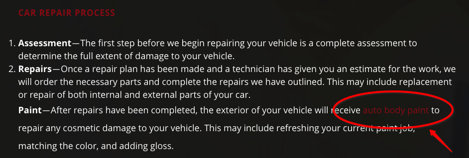internal link